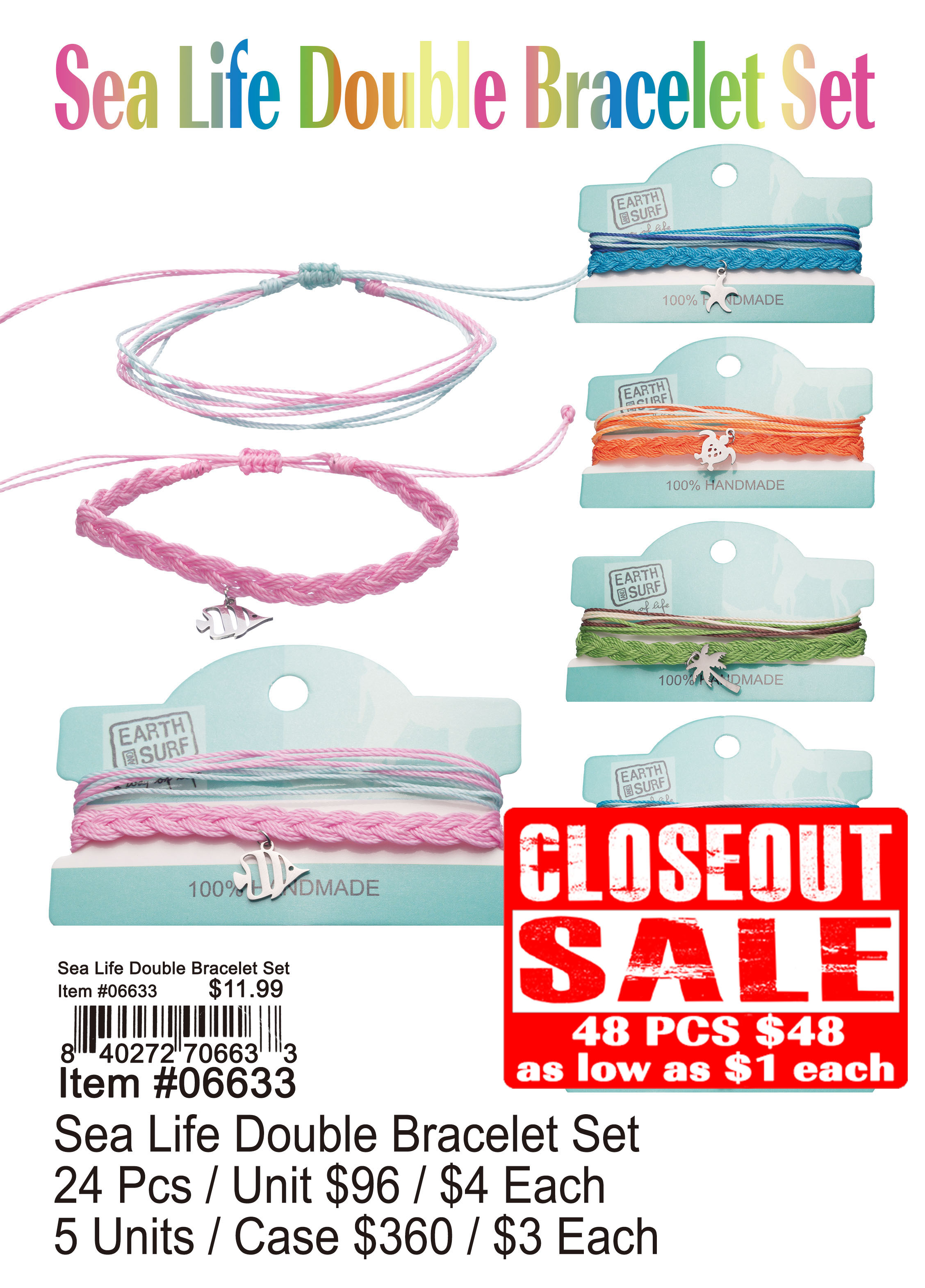Sea Life Double Bracelets Set (CL)